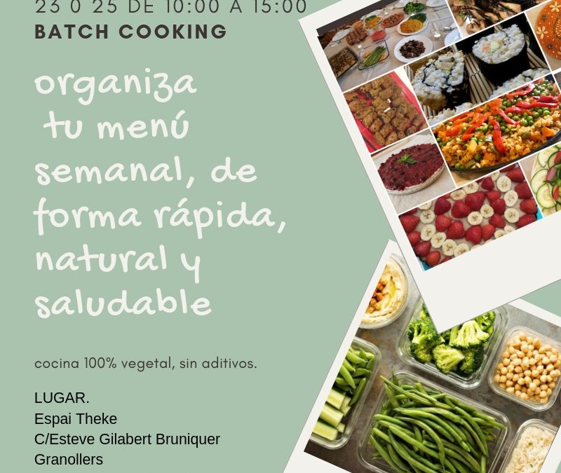 Taller presencial Batch Cooking