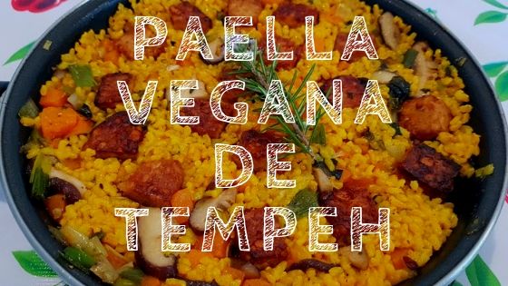 Paella Vegana de Tempeh
